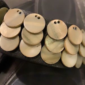 Cole Haan Black Oyster Shell Sandal